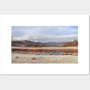 Frosty morning in the lakes Posters and Art